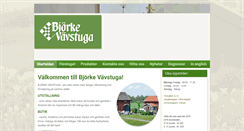 Desktop Screenshot of bjorkevavstuga.se
