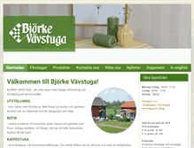 Tablet Screenshot of bjorkevavstuga.se